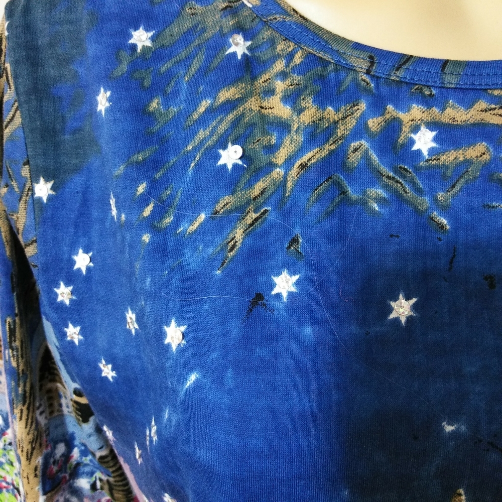 Cw Classics, Sequined Christmas Top Sz Sm - image 3